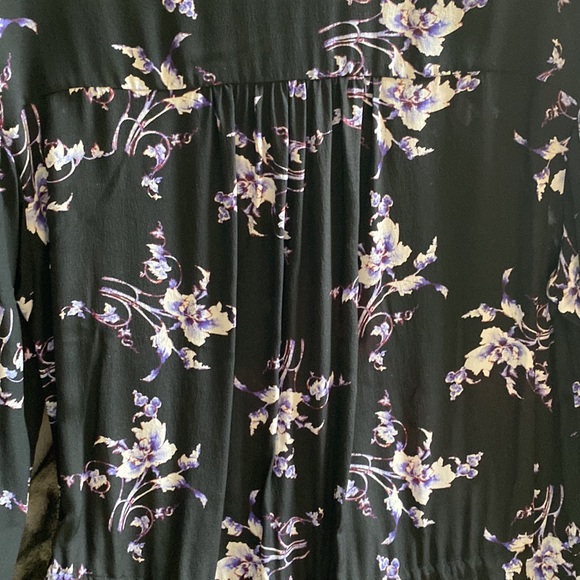 Rebecca Taylor 💯 Silk Lined Flower Print Belt Dress/Long Shirt New NeverUsed